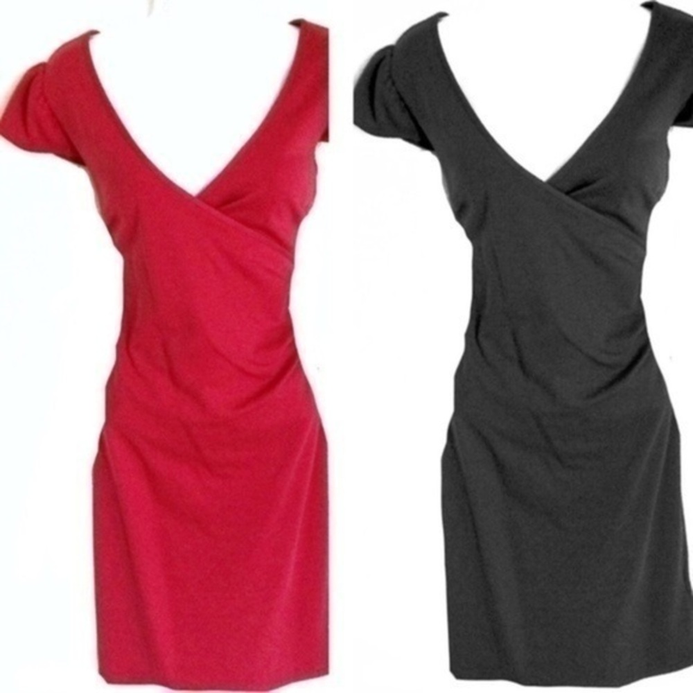 NWOT! Dress in Classic Black & Ruby Red!